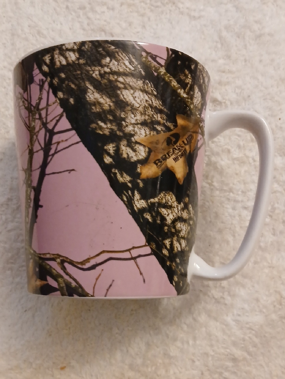Pink Mossy Oak Coffee Camouflage Mug 16 oz